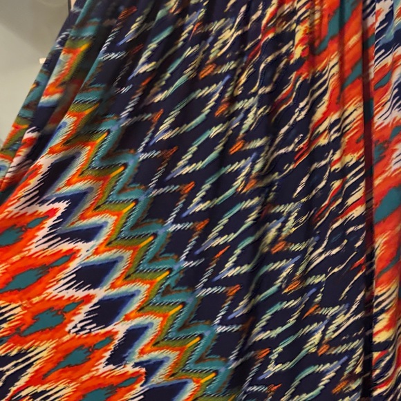 Bisou Bisou Multicolor Zigzag Maxi Dress - Picture 9 of 16